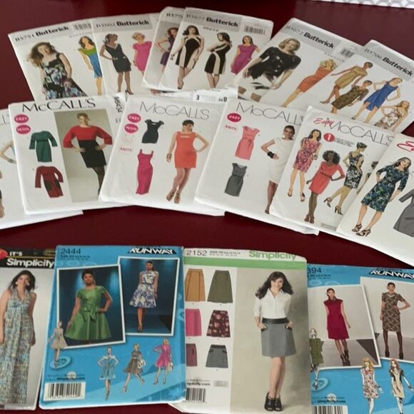 Bundle of Butterick, McCall’s, & Simplicity 2007, 2010, 2011, 2012 Patterns - Picture 1 of 5